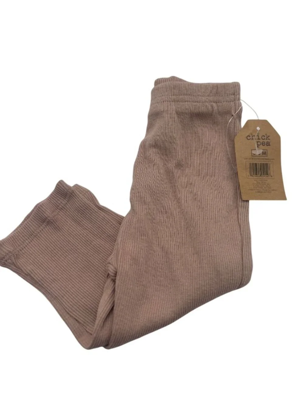 Chick Pea Baby Ribbed Cotton Pants, Brown, Sz. 3-6 montsh